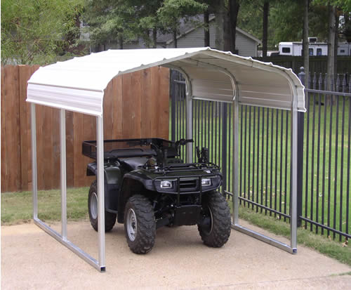 atv steel storage shelter