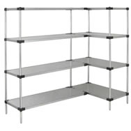 solid shelf units galvanized