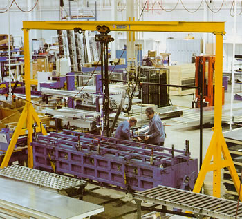 adjustable height steel gantry cranes