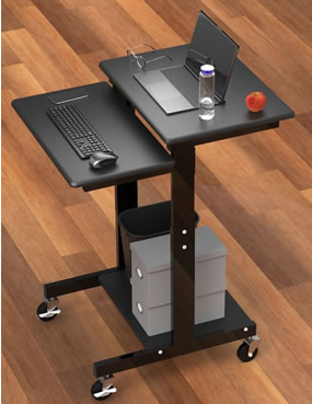 adjustable height computer desk