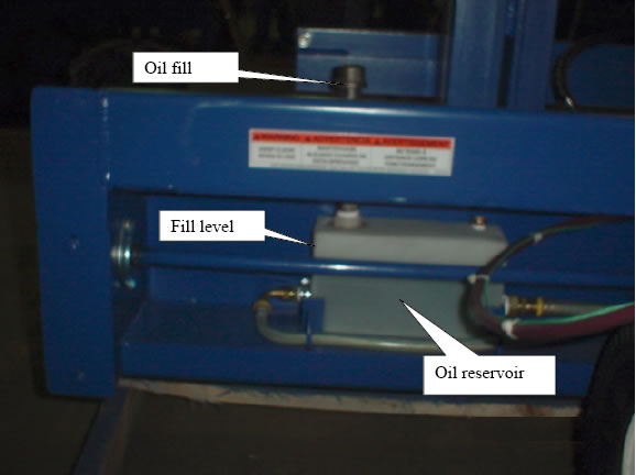 oil fill, fill level, oil reservoir