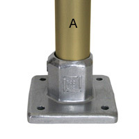 Type L150 Heavy Duty 4 Hole Square Flange is a heavy duty, four point 
	fixing base flange.