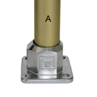 Type L152 4 Hole Square Flange is a four point fixing base or 
	wall flange.
