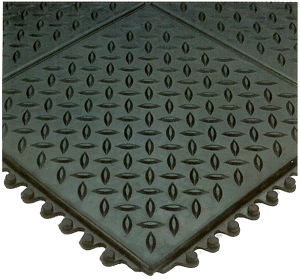 Wearwell modular diamond plate anti-fatigue matting