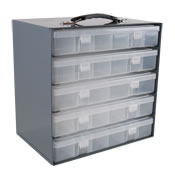 plastic compartment boxes/racks