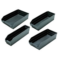 conductive shelf bins & dividable containers
