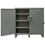 2000 lbs per shelf mill duty 12 ga cabinets