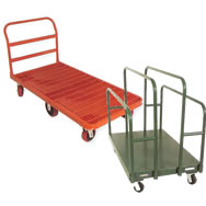 grid deck platform truck and panel cart