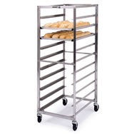 stainless steel narrow opening sheet pan & tray racks