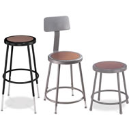 round hardboard stools