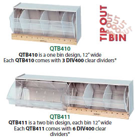 QTB410, Tip Out Bin, 12 Tilt Out Bin Unit