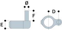 Type 83 Pin Fitting is half of the gate hinge created when using in combination with Type 78 Eye Fitting.