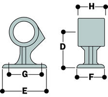 Type 70 fittings are not to be used as base flanges for full height guardrails.