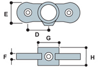 Type MH51 Male Double Horiztonal Swivel Socket Member is specially designed for retail shevling applications.s