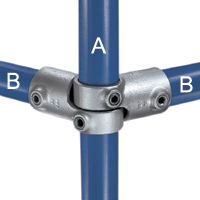 Type 19 Adjustable Side Outlet Tee is used in pairs to form variable angle joints between 90 and 180 degrees.