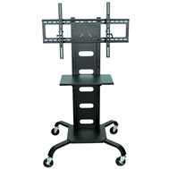 universal stationary flat panel display stands
