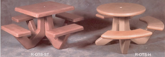 concrete tables with handicap