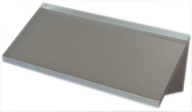 stainless steel slant wall shelves