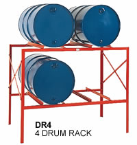 4 drum storage racks