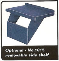 optional removable side shelf