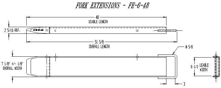 Fork Extensions And Round Or Triangular Fork Extensions