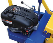 The Gas Powered Trailer Mover has a 6HP gasoline engine.