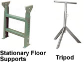 stationary floor supports and tripod