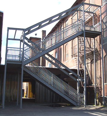 Ibc Prefab Steel Stairways, Prefab Outdoor Stairs With Landing