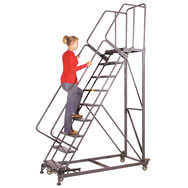 rolling safety ladder