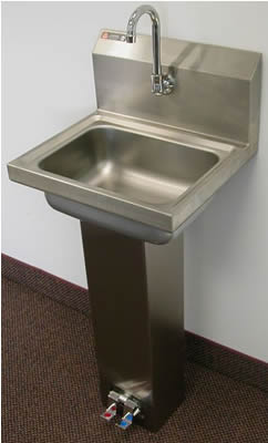 stainless steel lavatory sink