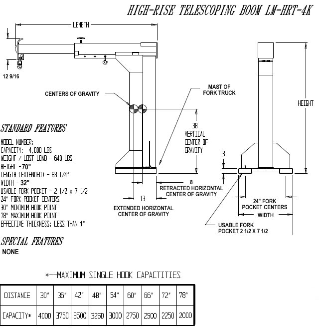 high rise telescoping boom