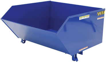 Low Profile 90 Degree Self-Dumping Steel Hopper Model No. H-100-MD