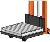 Roller Bed Option for Battery Operated Stackers