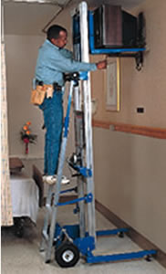 manually operated material lifts