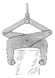 pressure lifting tongs for boxes bales ingots