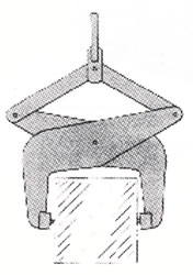 pressure lifting tongs for boxes bales ingots 