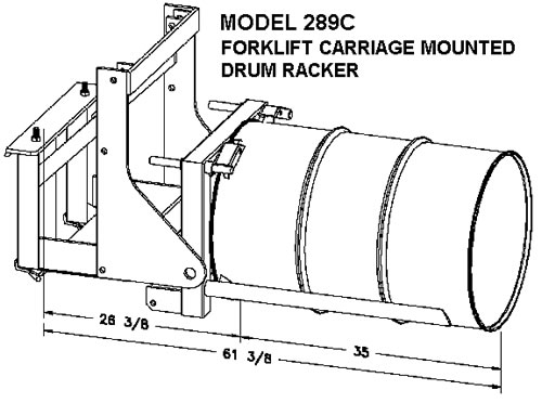 forklift mounted drum racker