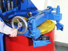 forklift mounted drum rackers