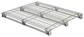 Galvanized Welded Wire Pallets have four-way access with pallet truck and fork trucks, have decking made from welded steel wire and a welded steel construction with a galvanized finish.
