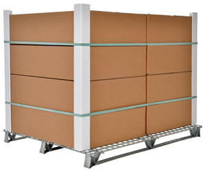 Galvanized Welded Wire Pallets will stand up to heavy-duty use and are designed for stacking.