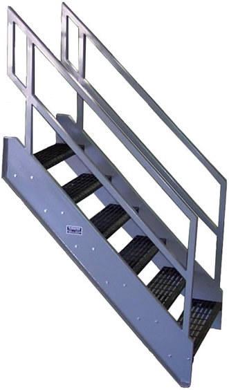 Prefabricated Metal Stairs, Customizable Steel Staircases