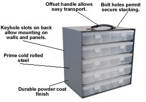 racks for plastic compartment boxes