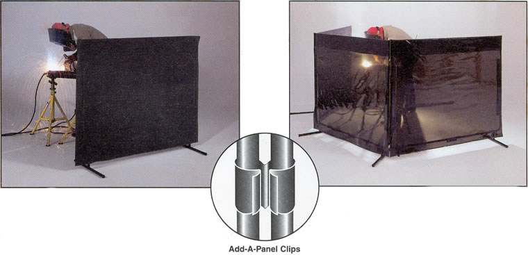 portable safety welding panels