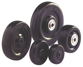 soft and hard rubber casters