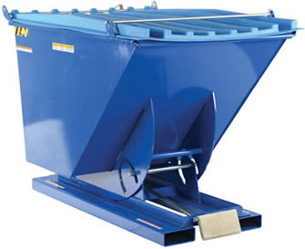 Keep the contents of Self-Dumping Steel Hoppers out of sight for a cleaner appearance with our Poly Lids.