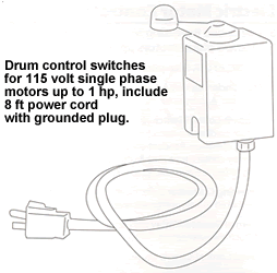electric drum control switches