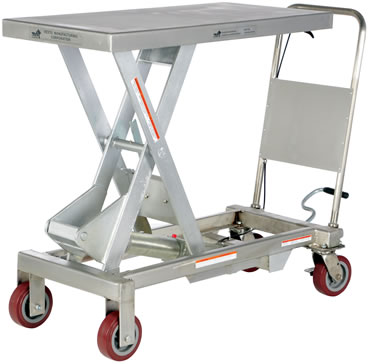 Stainless Steel Hydraulic Elevating Cart Model No. CART-1750-PSS