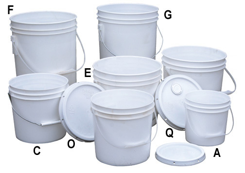 All Plastic Pails are constructed of 100% prime virgin high density polyethylene (HDPE) and comply with FDA regulations.