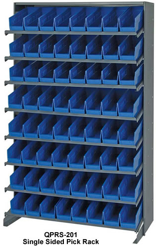 store-more shelf bin sloped shelving systems