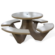 concrete round table